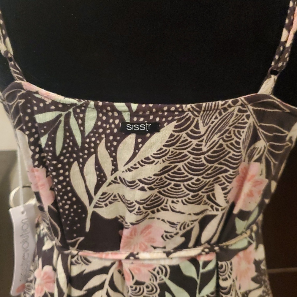 2/$25 sisstrevolution Floral Spaghetti Strap Midi Dress. Size Small - Picture 4 of 5